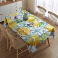 thumbnail image 2 of Lemon Fruits Table Cloth,Wrinkle Resistant Table Cover with Polyester,Waterproof Reusable Tablecloths for Weeding Birthday Tea Party Decorations (Rectangle,60x84inch), 2 of 5