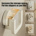 thumbnail image 5 of Suction Cup Slipper Holder | Wall Mounted Bathroom Storage Rack | No Drill Installation for Shower, Toilet & Entryway | Space Saving Organizer (White or Gray), 5 of 6