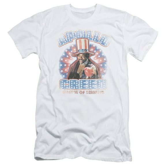 Rocky Apollo Creed Adult 30/1 T-Shirt White