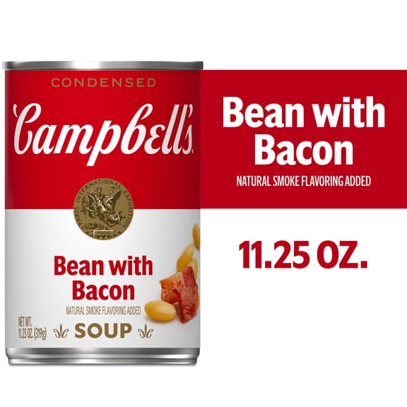 Campbell's Condensed Bean with Bacon Soup, Natural Smoke Flavoring Added, 11.25 oz Can