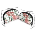 thumbnail image 2 of YFYANG 2 Piece Women's Portable Makeup Bags, Watercolor Vintage Floral Doodle Clutch Travel Toilet Bags Cosmetic Organizer, 2 of 7