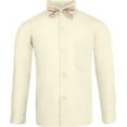 thumbnail image 5 of S.H. Churchill & Co. 4 Piece Boy's Dress Shirt Set with Long Tie, Bow Tie and Pocket Square, 5 of 6