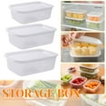 thumbnail image 1 of Xihbxyly Caja Transparente para Almacenar Alimentos, Recipiente Rectangular con Cierre Hermético, Mantiene La Comida Fresca, Material Ecológico, Organizador para Refrigerador, Multiusos para Frutas,, 1 of 2