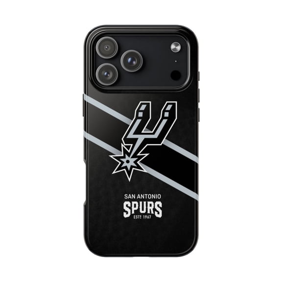 iPhone Tough Case - Spurs San Antonio Basketball Home Fan Classic Wemby Popovich Logo - iPhone 17 Pro Max