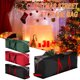 thumbnail image 1 of Bolsa De Almacenamiento 1Pcs Large-Capacity Christmas Tree Storage Bag Cover Red/Green/Black Quilted Cloth Organizer for Artificial Trees & Holiday Decorations 114x38x51cm JASKFLY, 1 of 8