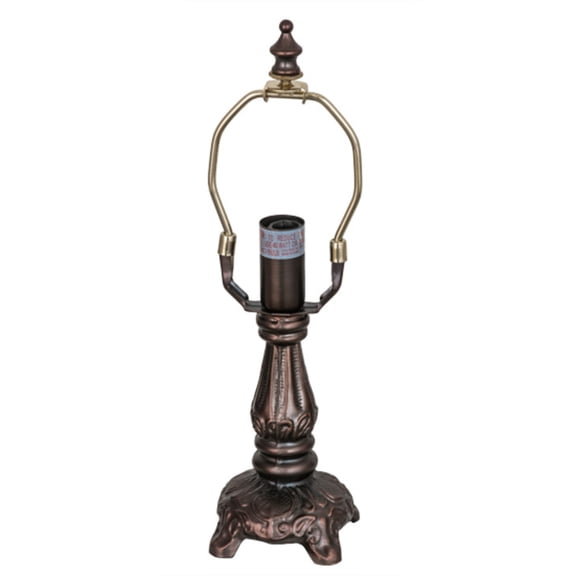 Meyda Tiffany 10640 Mini Footed 6" Tall Lamp Base - MultiColor