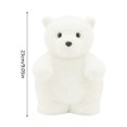 thumbnail image 2 of Polar Bear Toy Soft Stuffed Animal Cute Hugging Nursery For Kids Toddlers Baby Bedroom Cuddly Friend, 2 of 6