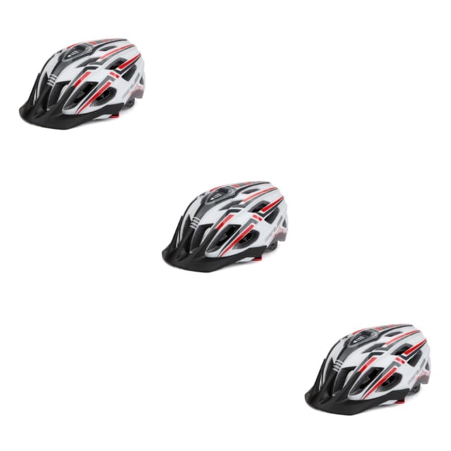 ZheElen Bike Helmet Taillight Riding Hat Male Rechargeable Safety Adjustable Protective Rear Light for Motorcycles White Red 3Set