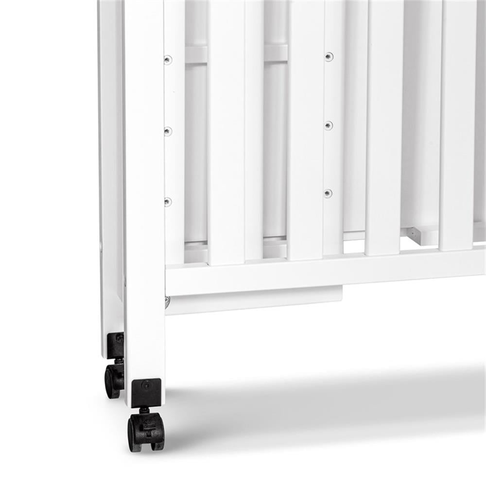DaVinci Charlie Folding Portable 3-in-1 Mini Crib in White