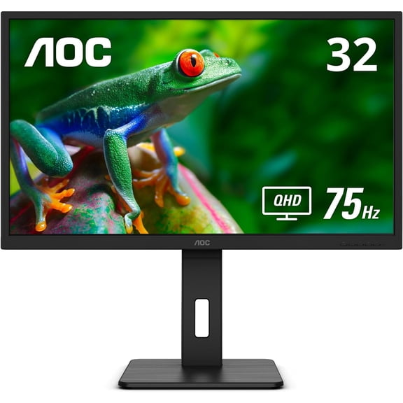 Restored AOC Q32P2CA-B 32"" 2560 x 1440 60Hz QHD Monitor - Certified , Black (Refurbished)