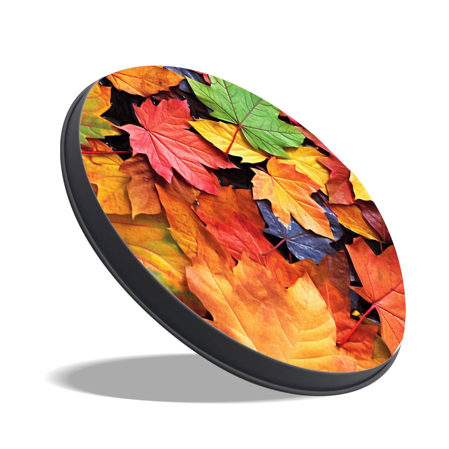 Stove Burner Covers 4 Pcs for Home Decor Cooktop Decorative ,Autumn Fall Leaves Lovely, Round Electric Stove Burner Covers 8Inch And 10Inch