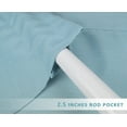 thumbnail image 2 of Aiking Home Solid Kitchen Tiers Aqua Rod Pocket Curtains, 28” x 24” (2 Panels), 2 of 4