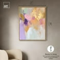 thumbnail image 5 of Canvas of Gold and Purple I Canvas Pastel Abstracts by Art Remedy, Gold Frame, 36" x 45", 5 of 7