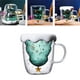 thumbnail image 5 of Vasos de doble pared y té taza de creativo expreso leche agua vasos de cristal para hogar, 5 of 8