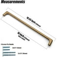 thumbnail image 6 of Goo-Ki 6 Pack 10"(256mm) Hole Center Cabinet Pulls Antique Brass Cabinet Handle Retro Drawer Handle Wardrobe Cabinet Hardware, 6 of 6