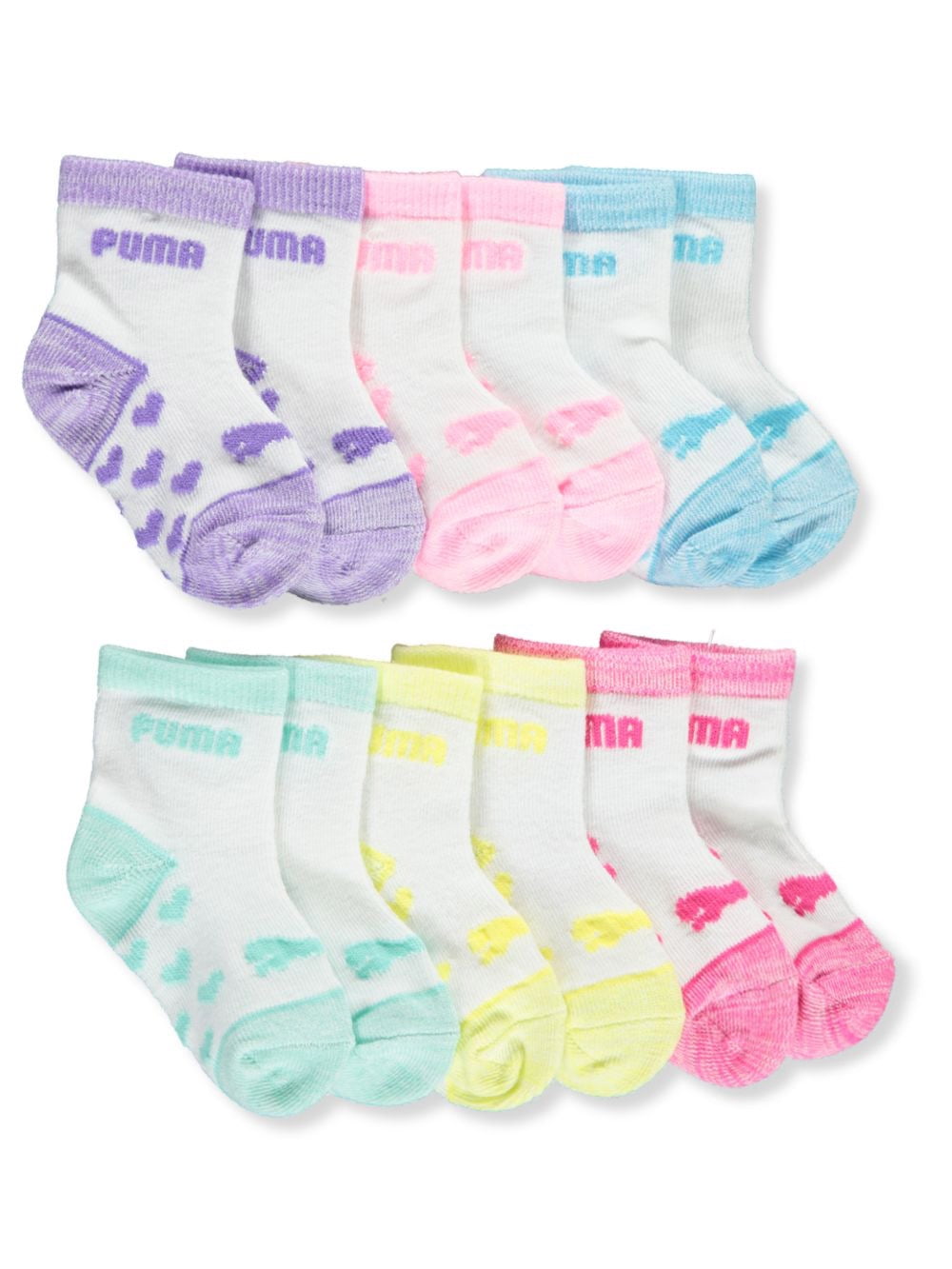 Puma Baby Girls' 6Pack Anklet Socks