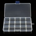 thumbnail image 1 of UDIYO 10/15/24 Jewelry Organizer Box for Earrings, Clear Plastic Bead Storage Containers for Crafts, 1 of 8