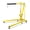With a Handle Entirely Yellow, variant on QinaQin 2 Ton Engine Hoist, Folding Hydraulic Shop Crane with 4 Position Boom and Locking Casters for Garage Repair