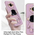 thumbnail image 3 of Compatible with Realme 11 Pro Plus Case for Women Men, Ultra Soft Realme 11 Pro Plus Phone Case with Stand Silicone TPU Plating Cute Astronaut Pattern Cases Cover (Purple), 3 of 12