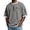 A81-Gray, variant on Kalauyu Men's Short Sleeve Waffle KHalf Zip Tees Casual Color Block Trim with Zipper Pocket Tunic Tops Breathable Summer Basic Tops