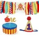 thumbnail image 1 of Bandera decorativa con temática de circo, bandera de cumpleaños, diseño del lugar, accesorios, bandera de cumpleaños del bebé, 1 of 2