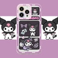 thumbnail image 1 of Funda de teléfono Sanrio Kuromi Cinnamoroll para iPhone 14 13 12 Mini 11 Pro Max X XR XS 7 SE 2020 Plus, funda transparente de silicona suave xuanjing unisex, 1 of 2