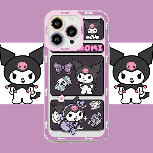 Funda de teléfono Sanrio Kuromi Cinnamoroll para iPhone 14 13 12 Mini 11 Pro Max X XR XS 7 SE 2020 Plus, funda transparente de silicona suave xuanjing unisex