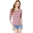 thumbnail image 2 of Disfraz de Día de San Patricio para mujer Allegra K Camiseta ajustada Rosa M, 2 of 7