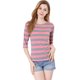 thumbnail image 2 of Disfraz de Día de San Patricio para mujer Allegra K Camiseta ajustada Rosa M, 2 of 7