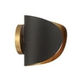 thumbnail image 3 of Minka Lavery 3771 Flare 8" Tall Bathroom Sconce - Dark Bronze / Legacy Brass, 3 of 7