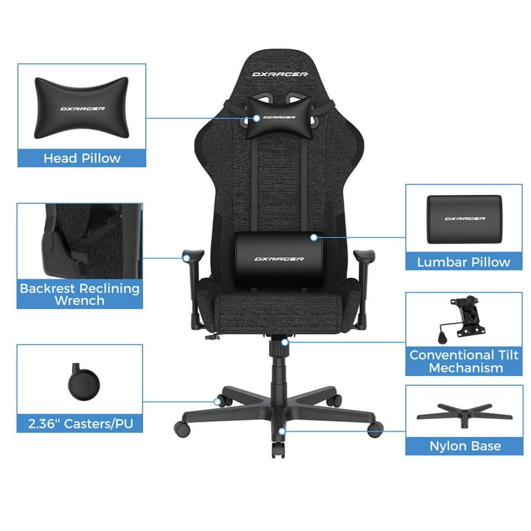 DXRacer Formula Standard Size Gaming Chair Adjustable High Back Ergonomic Computer Chair Walmart