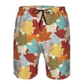 thumbnail image 3 of Pofeuu Fall Maple Leaves Prin Men's Swim Trunks Quick Dry Bathing Suit Swimming Board Shorts Mesh Lining Beach Swimwear-X-Large, 3 of 6