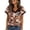ZE-Khaki-tops, variant on Inverlee Womens Summer Printed Shirts Boho Trendy V Neck Short Sleeve Floral Casual Tops Daily Loose Fit Comfortable Blouses Yellow XXL
