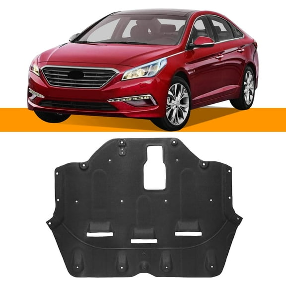 Kojem Front Engine Center Undercar Lower Engine Cover Radiator Support Splash Shield Skid Plate for 2015-2017 Hyundai Sonata Replaces 29130C1000, 29130C2100