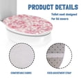 thumbnail image 5 of SEANATIVE Cherry Blossom Toilet Lid Cover Elongated Aesthetic Toilet Cover Seat Oblong Toilet Seat Cover Toilet Seat Lid Covers Home Decor Pink Toilet Lid Covers for Bathroom, 5 of 6
