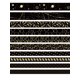 thumbnail image 2 of Juego de 10 rollos de cinta con patrón de cuadros decorativos, para Bullet Journal, bricolaje, envolver regalos, manualidades, (serie Black Gold Foil). XianweiShao 8390615136990, 2 of 4