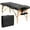 Black, variant on Patiojoy Portable Massage Table Adjustable Spa Bed Wooden Legs with Face Cradle & Carry Case White
