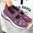 thumbnail image 7 of Mostsola Flats for Women Mary Jane Shoes Knit Mesh Embroidery Walking Shoes Comfortable Slip on Shoe, 7 of 7