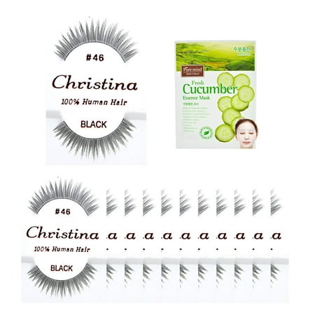 12packs Eyelashes - #46 100% Human Hair Fake Eyelashes, The best guaranteed quality lashes available in the eyelash market. By