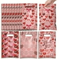 thumbnail image 5 of AuroraX 50 Pcs Valentine'S Day Heart Treat Bags Set Pink 4-In-1 Combo Candy Pouch Kit with 60 Twist Ties Love Romantic Decorations for Home Party Anniversary Valentine'S Day Gifts for Him Her Couples, 5 of 9