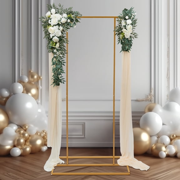 Toolven Wedding Stand with Elegant Iron Frame, Versatile for Plants, Decorations, and Events