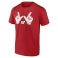 thumbnail image 2 of Men's Red Wisconsin Badgers Team Glory T-Shirt, 2 of 3