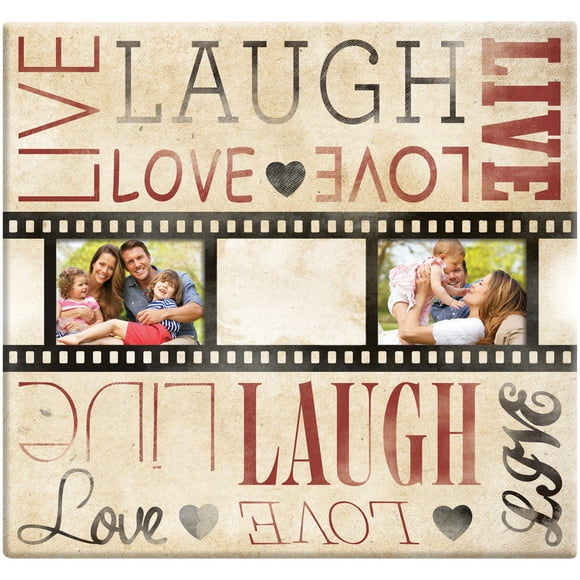 Mbi Live Laugh Love Film Strip Post Album Lié 12"X12"