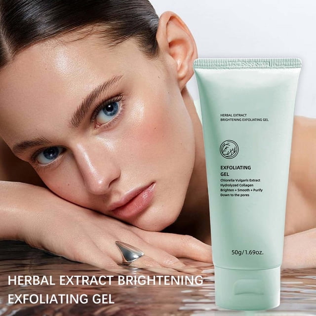 Puntoco Gel exfoliante iluminador con extracto de hierbas Limpia la piel de forma profunda y suave Gel exfoliante iluminador hidratante