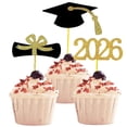 thumbnail image 6 of Garloy Graduation Cake Decorations 2026,Prom 2026 Cupcake Toppers,Graduation Decorations For 2026,2026 Graduation Theme Cupcake Toppers,Graduation Cupcake Toppers,2026 Mini Cake Decorations,Red, 6 of 6