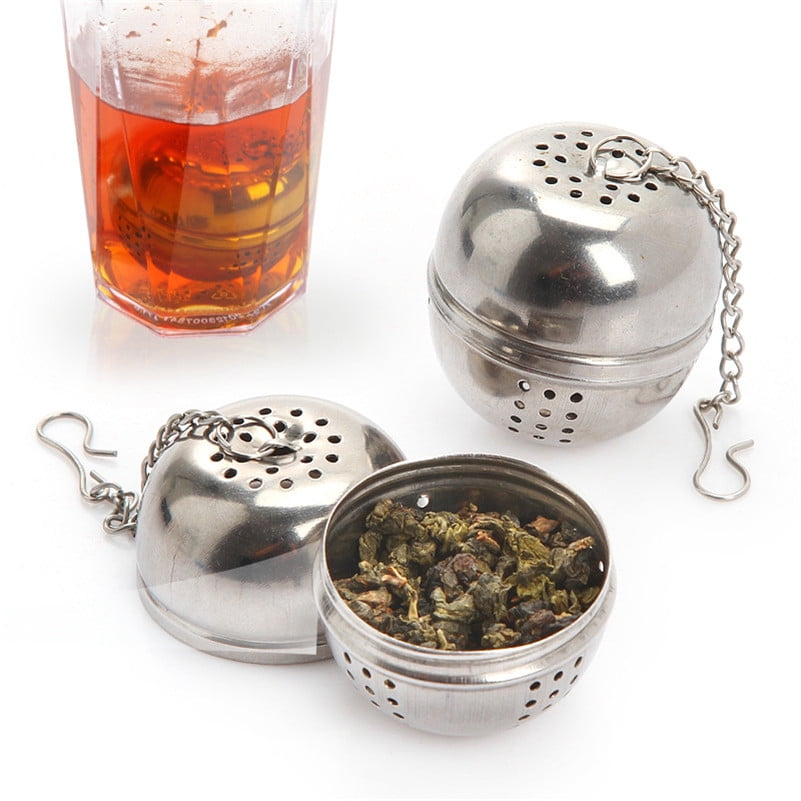 Stainless Steel Ball Tea Infuser Mesh Filter Strainer Loose Leaf Spice Reusable Stainless Steel Ball Tea Infuser Mesh Filter Strainer Loose Leaf Spice Reusable