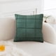 thumbnail image 4 of Funda decorativa de almohada a rayas 18x18in Poliéster • Funda de cojín en relieve resistente al desvanecimiento • Cremallera oculta • Marrón, gris, azul, rojo, verde, amarillo blanco azul marino •, 4 of 6