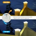 thumbnail image 5 of Fence Post Lights, 4x4 Cap for Vinyl Deck Outdoor, Warm/Cool White, Waterproof Decorative Garden Pathway, 5 of 5