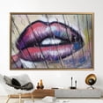 thumbnail image 3 of Lip Graffiti Wall Decor, Abstract Art Canvas, Lip Street Wall Art, Lip Art Canvas, Woman Printed, Modern Lip Art Canvas, Canvas Wall Decor - 3P-Gold Framed, 3 of 9