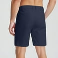 thumbnail image 5 of Casual Dress Shorts for Men Stretch Quick Dry Breathable Golf Shorts All Day Comfy Work Bottoms with Pockets, #02 Navy, 3XL, 5 of 6